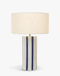 Lampe de table, Céramique peinte à la main, H58 Zhoe