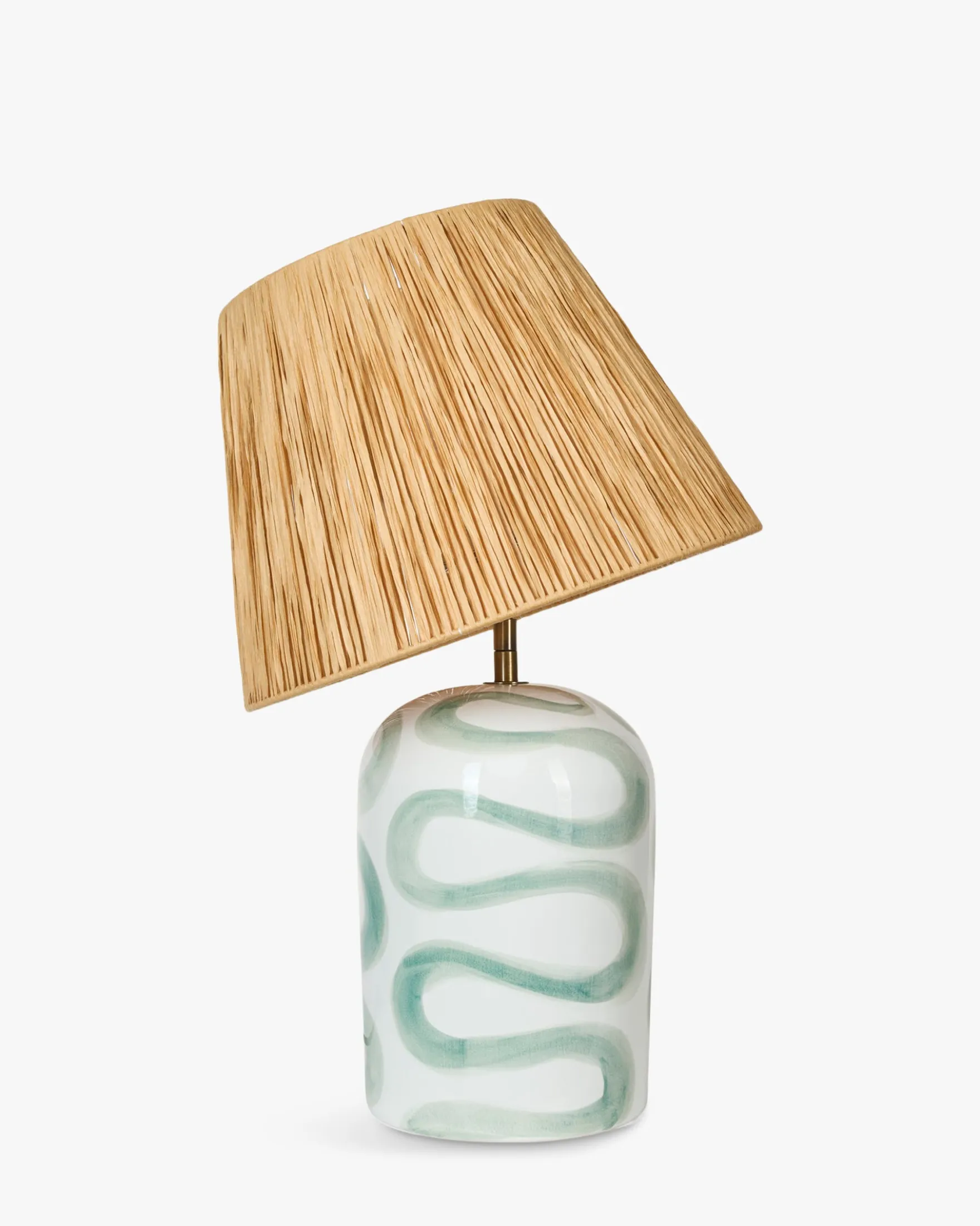 Lampe de table, Céramique peinte à la main, H56 Savannah