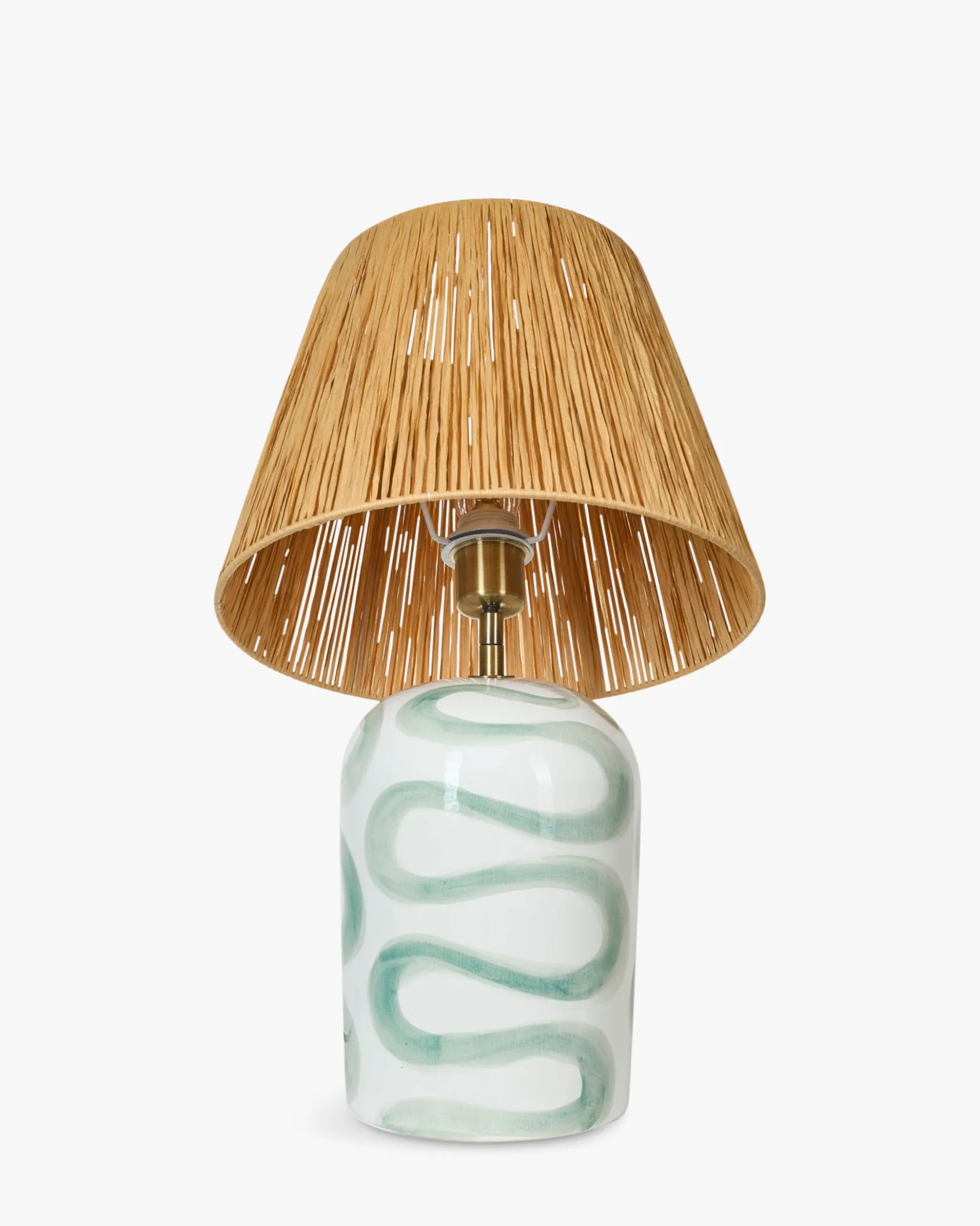 Lampe de table, Céramique peinte à la main, H56 Savannah