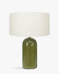 Lampe de table, Céramique verte glossy, H53 Leyanis