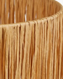 Lampe de table, Fibre naturelle & céramique, H52 Pompei