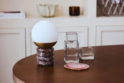 Lampe de table, Marbre naturel Rosso Levanto, H24 Noctis
