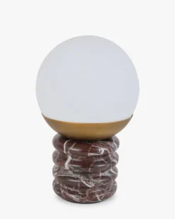 Lampe de table, Marbre naturel Rosso Levanto, H24 Noctis