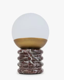 Lampe de table, Marbre naturel Rosso Levanto, H24 Noctis
