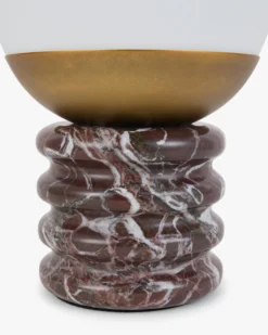 Lampe de table, Marbre naturel Rosso Levanto, H24 Noctis
