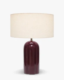 Lampe de table, Rouge bordeaux, H53 Leyanis