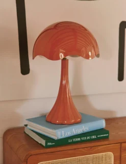 Lampe de table, Terracotta glossy, H52 Tulip