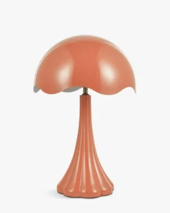 Lampe de table, Terracotta glossy, H52 Tulip