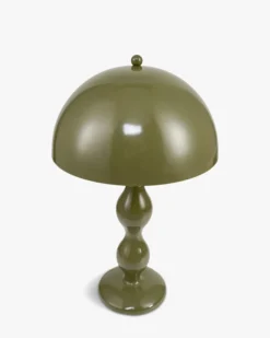 Lampe de table, Vert olive satiné Powers
