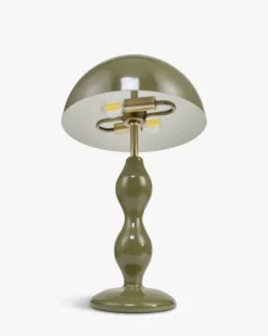 Lampe de table, Vert olive satiné Powers