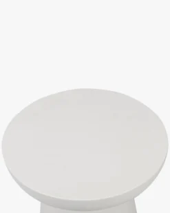 Meuble d'appoint, Fibre de verre blanc coco, H44 Cersei