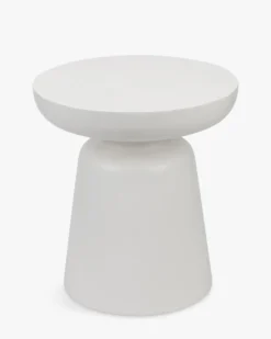 Meuble d'appoint, Fibre de verre blanc coco, H44 Cersei