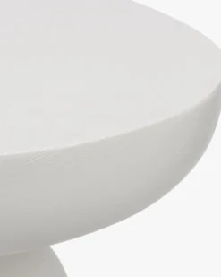 Meuble d'appoint, Fibre de verre blanc coco, H44 Cersei