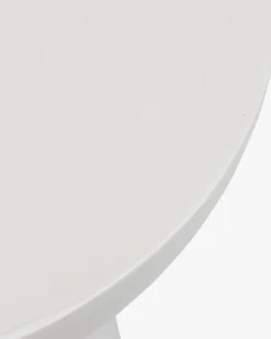 Meuble d'appoint, Fibre de verre blanc coco, H44 Cersei