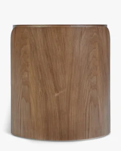 Meuble TV, Bois de frêne teinte noyer, L180 Elipse