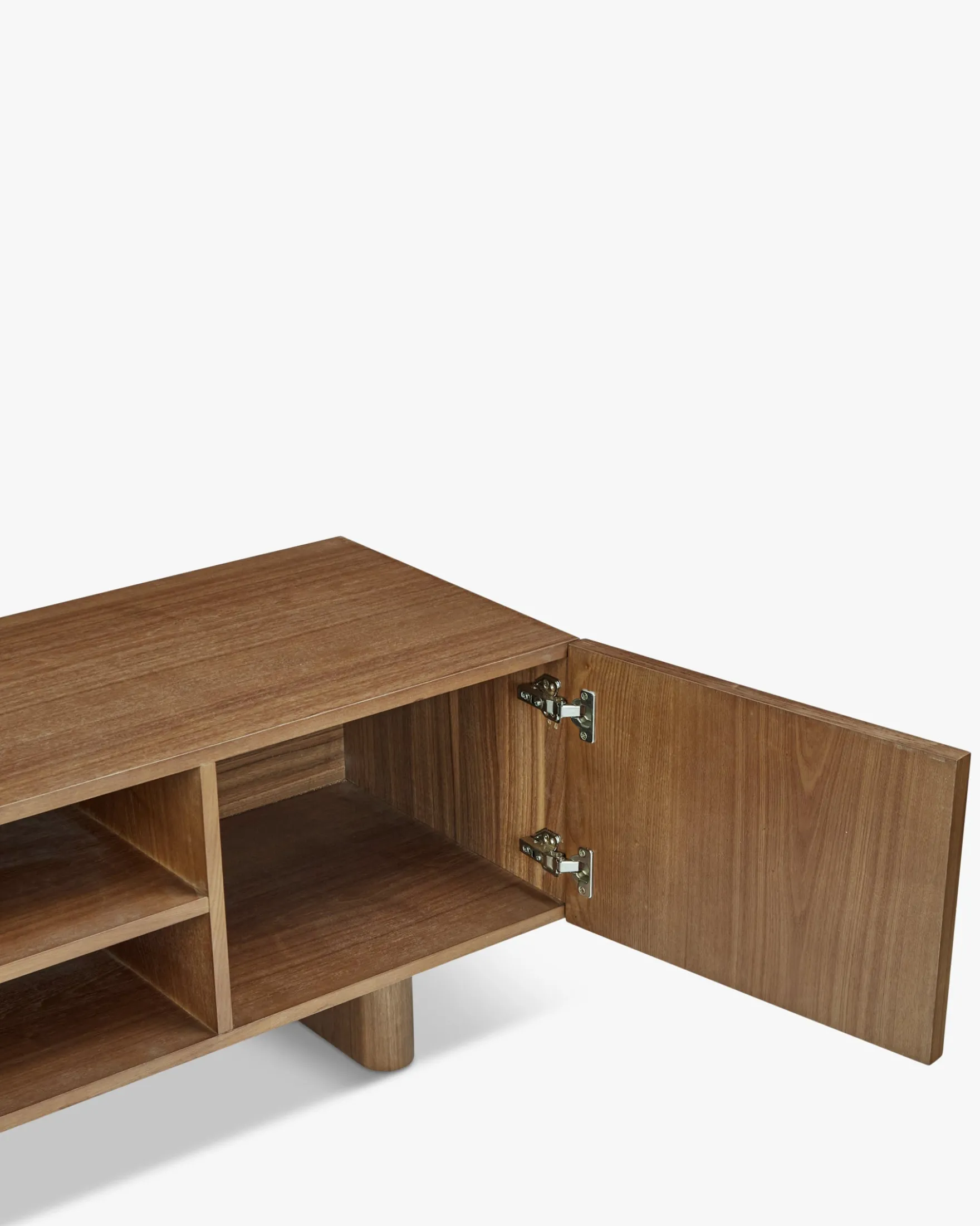 Meuble TV, Bois de frêne teinte noyer, L150 Cooper