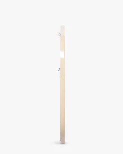 Miroir design organique, Verre & bois beige, Ø100 Georgy