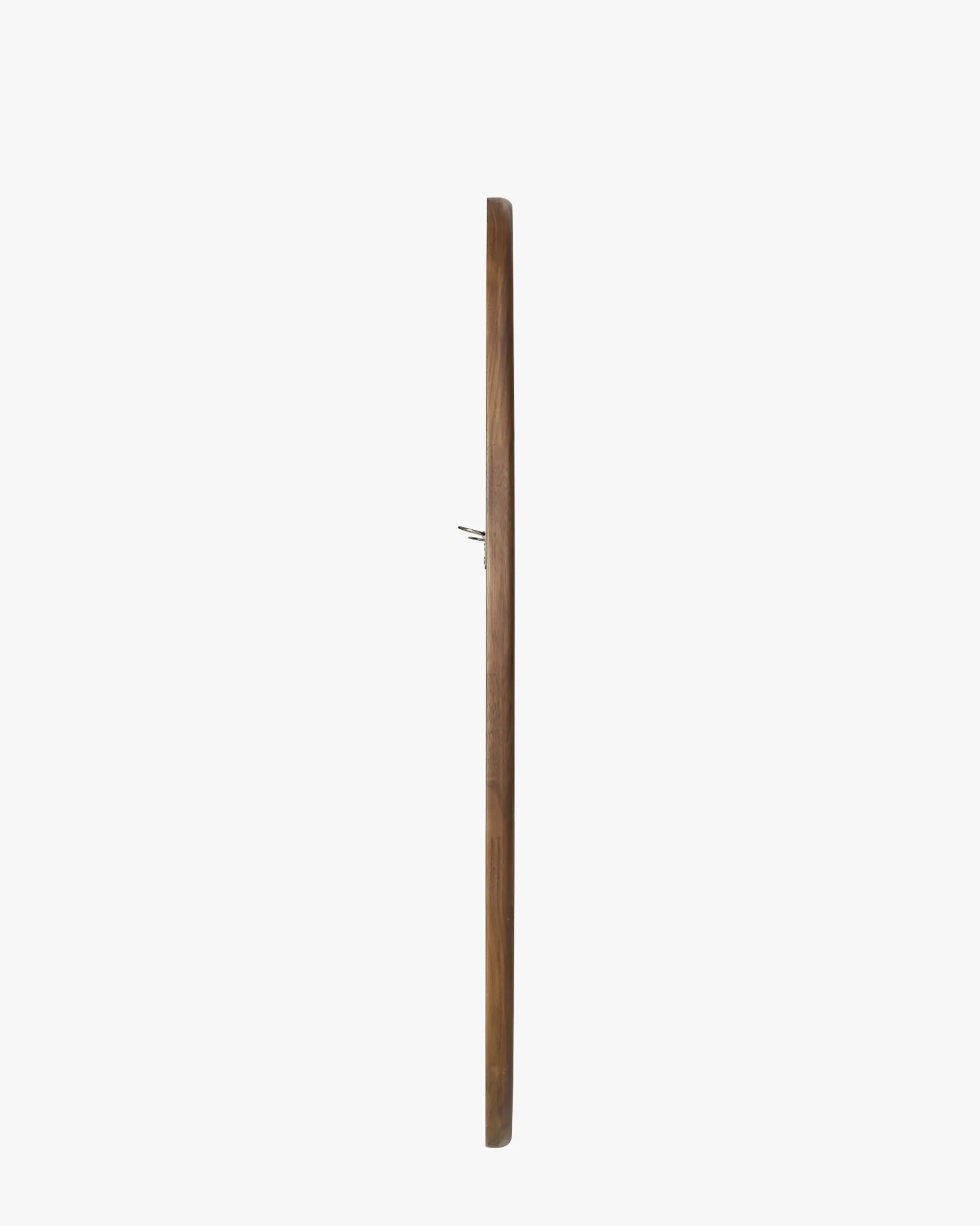 Miroir organique, Bois de Paulownia teinte noyer, H89,5 Nubia