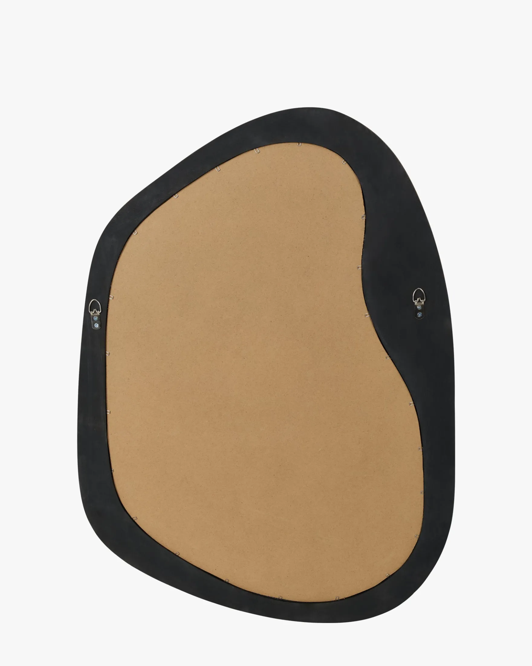 Miroir organique, Bois de Paulownia teinte noyer, H89,5 Nubia