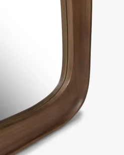 Miroir organique, Bois de Paulownia teinte noyer, H180 Kalahari