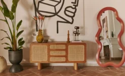 Miroir organique, Terracotta, H180 Cowara