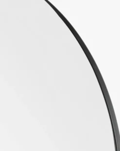 Miroir, Verre & métal noir, 185x90 Elle