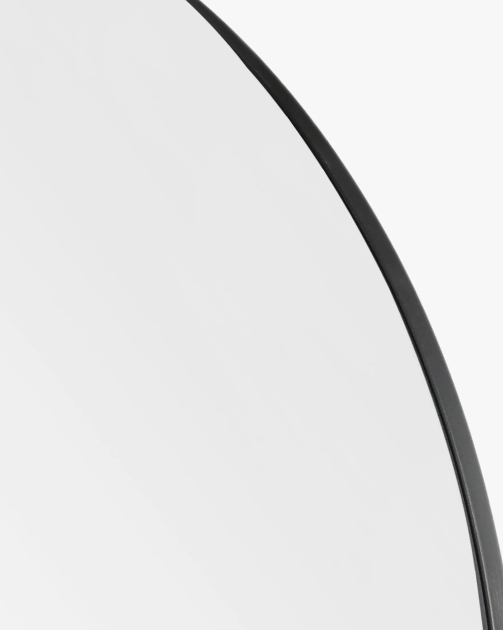 Miroir, Verre & métal noir, 185x90 Elle