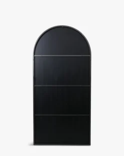 Miroir, Verre & métal noir, 185x90 Elle