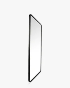 Miroir, Verre & métal noir, 180x120 Silence