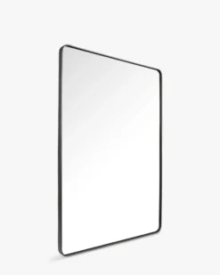 Miroir, Verre & métal noir, 180x120 Silence