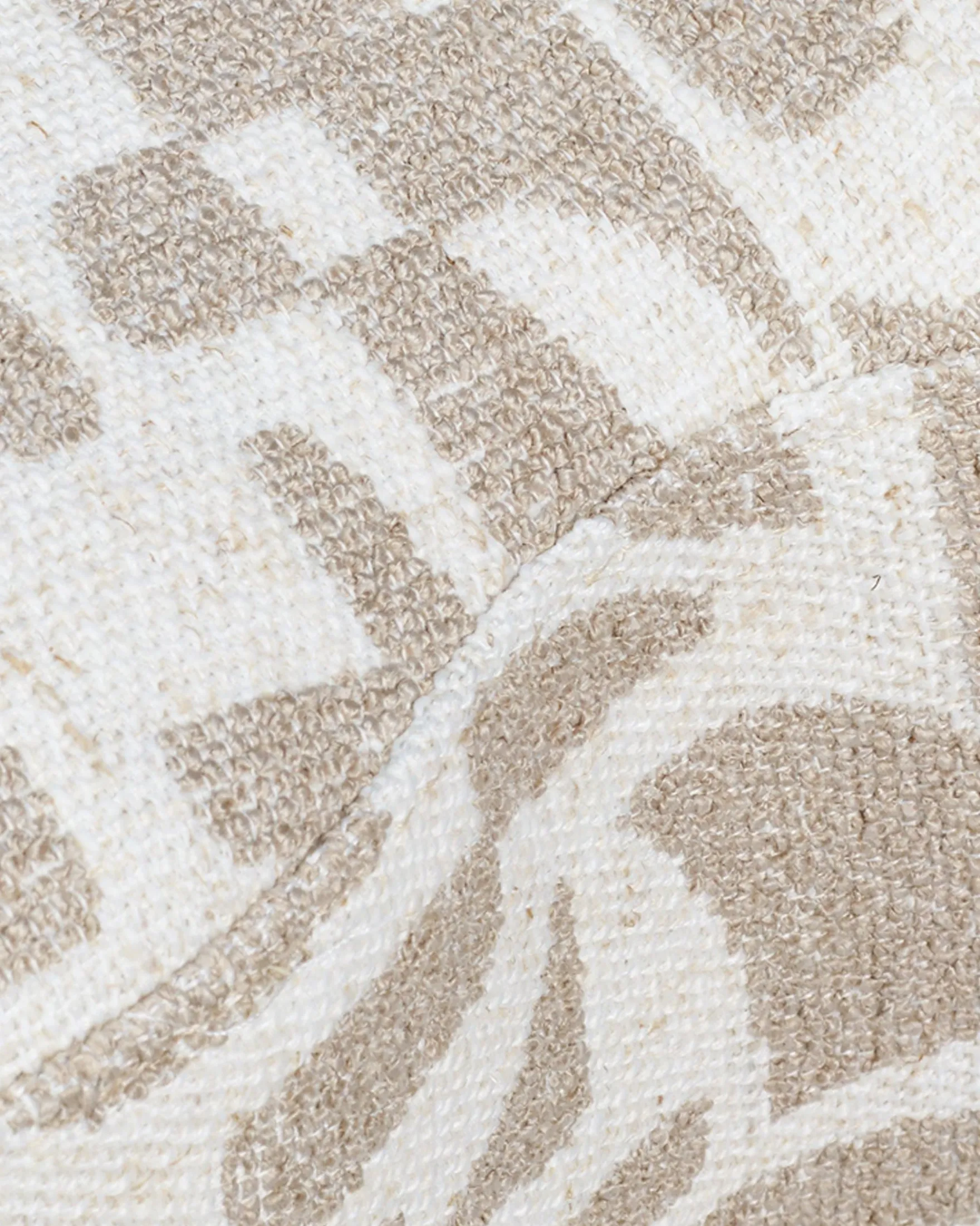 Pouf, Beige géométrique, H46 Ipsy