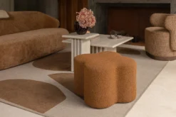 Pouf, Bouclette marron, H40 Ipsy