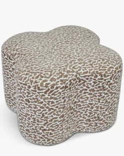 Pouf, Marron léopard, H40 Ipsy
