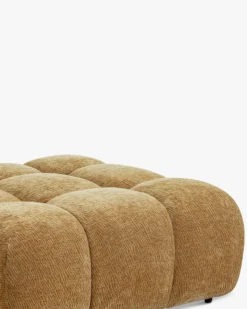 Pouf modulable, Camel crêpé Waffle