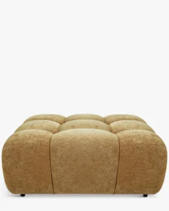Pouf modulable, Camel crêpé Waffle