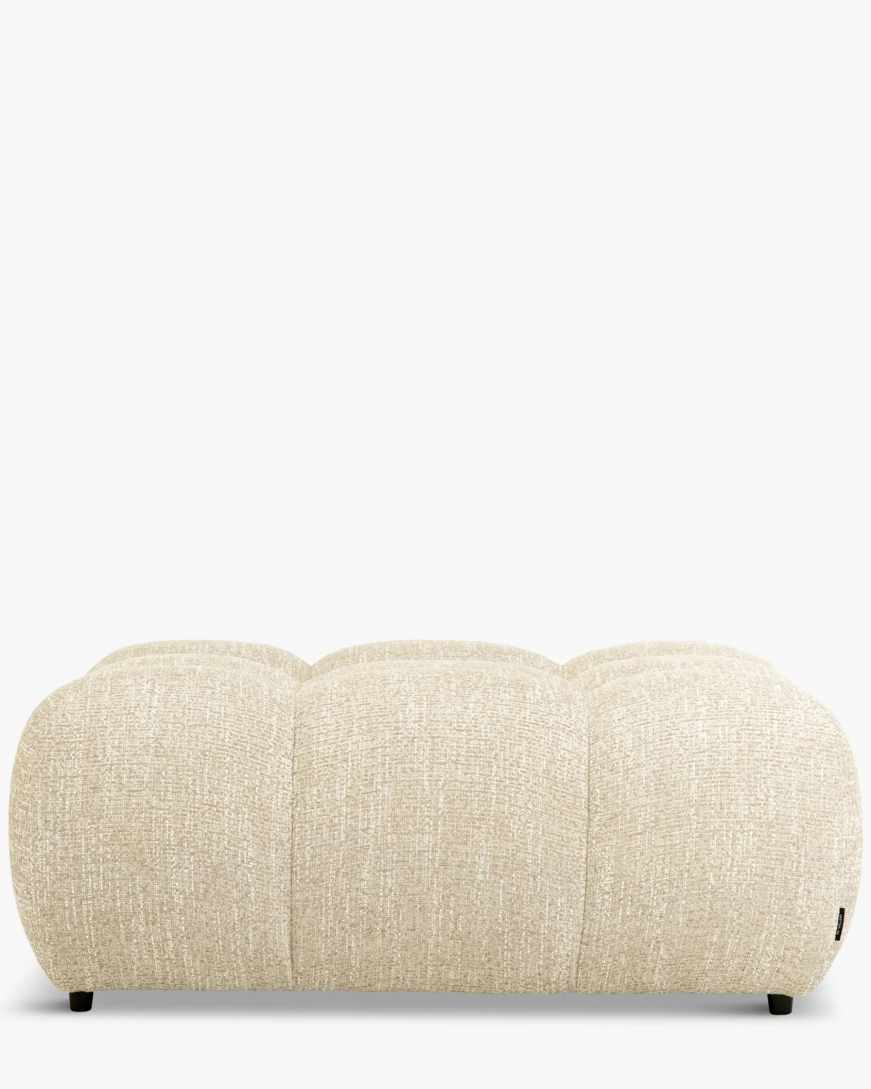 Pouf modulable, Tweed beige Waffle