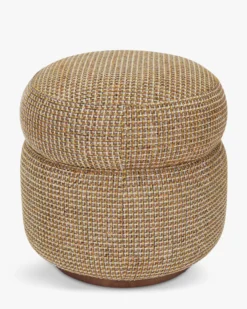 Pouf, Tweed jaune miami, H42 Mosso