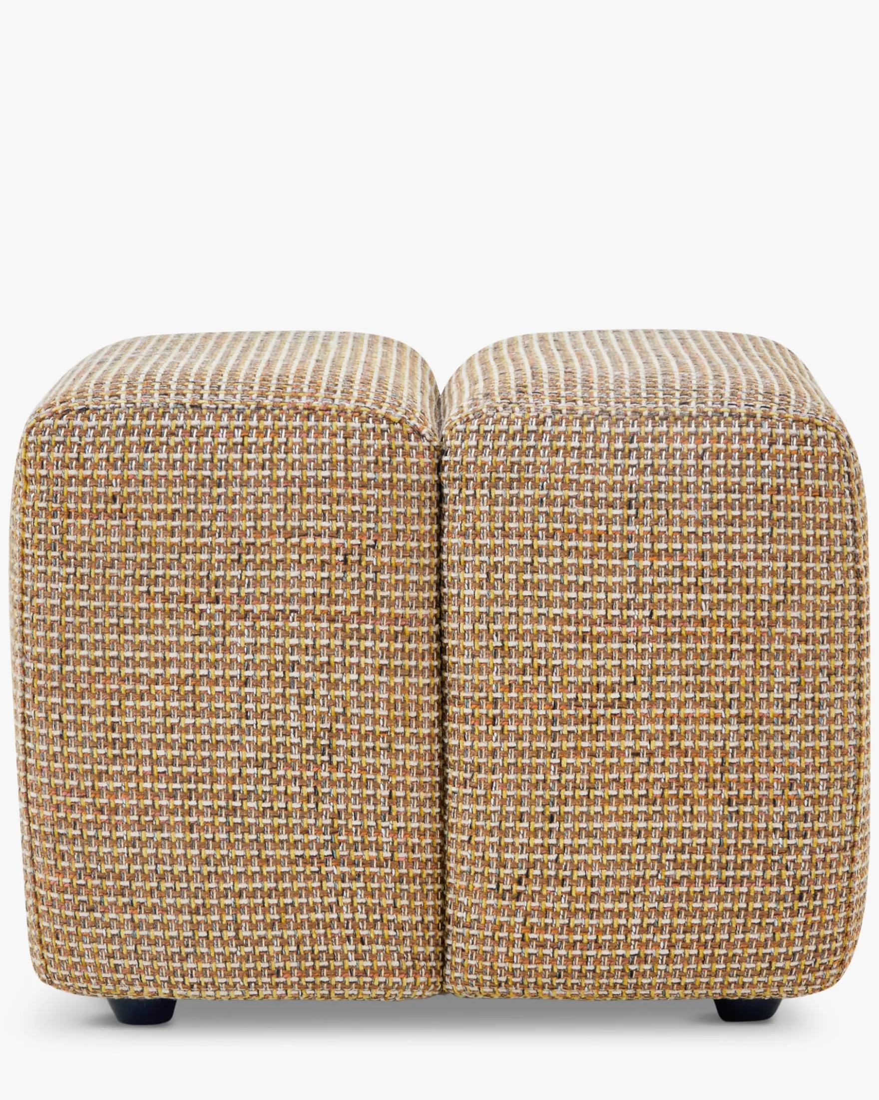 Pouf, Tweed jaune miami, H40 Nami