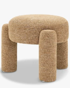 Pouf, Tweed marron chêne, H43 Luqa
