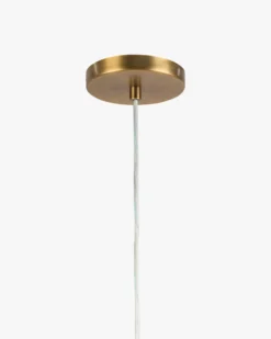 Suspension, Abat-jour ivoire et laiton, ajustable Kaori