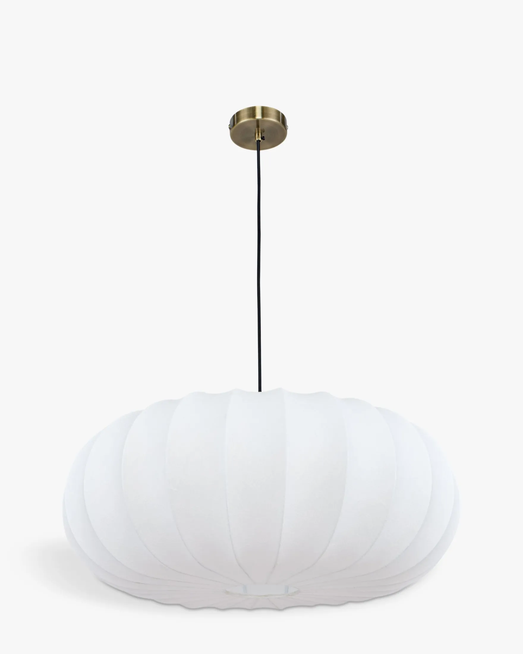 Suspension, Blanc satiné & laiton brossé, ajustable Akita