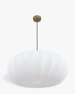 Suspension, Blanc satiné & laiton brossé, ajustable Akita