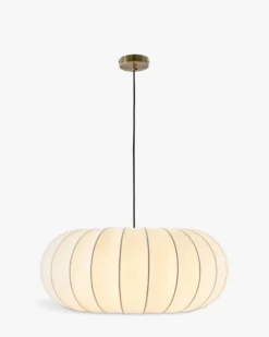 Suspension, Blanc satiné & laiton brossé, ajustable Akita