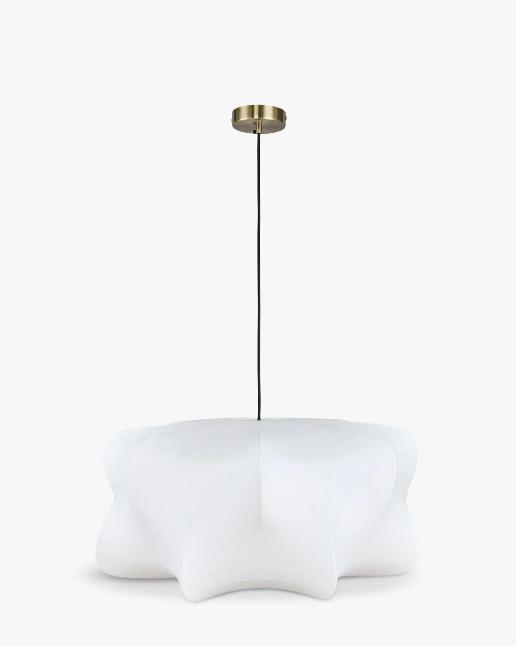Suspension, Blanc satiné & laiton brossé, ajustable Aichi