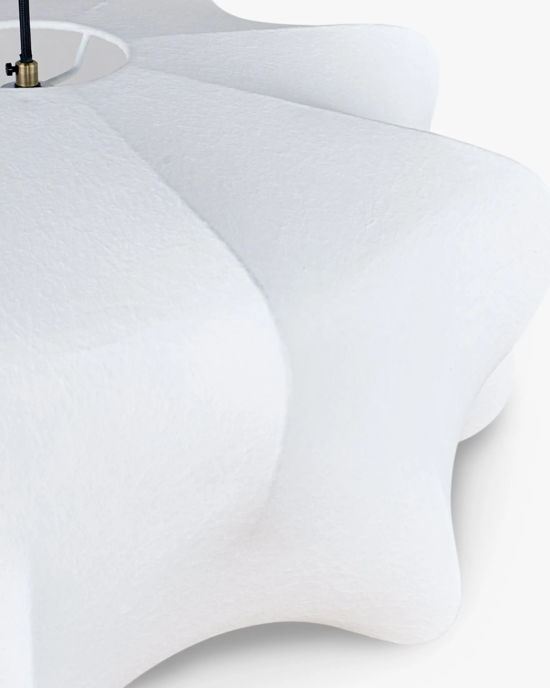 Suspension, Blanc satiné & laiton brossé, ajustable Aichi
