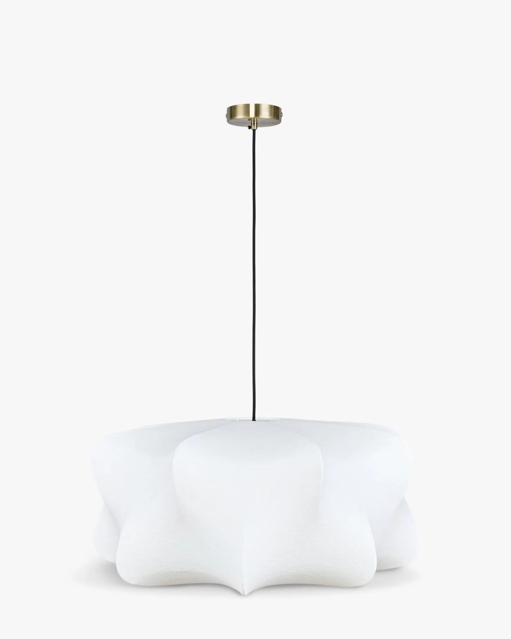 Suspension, Blanc satiné & laiton brossé, ajustable Aichi