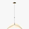 Suspension, Blanc satiné & laiton brossé, ajustable Fukui
