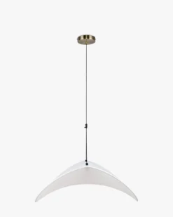 Suspension, Blanc satiné & laiton brossé, ajustable Fukui