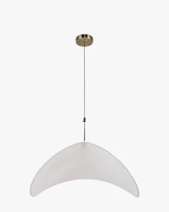 Suspension, Blanc satiné & laiton brossé, ajustable Fukui