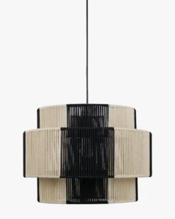 Suspension, Jute Noire & blanche, ajustable Sumba